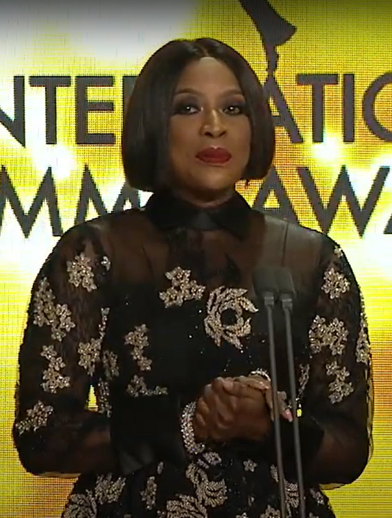 Mo Abudu Chair at the 2019 International Emmy Awards